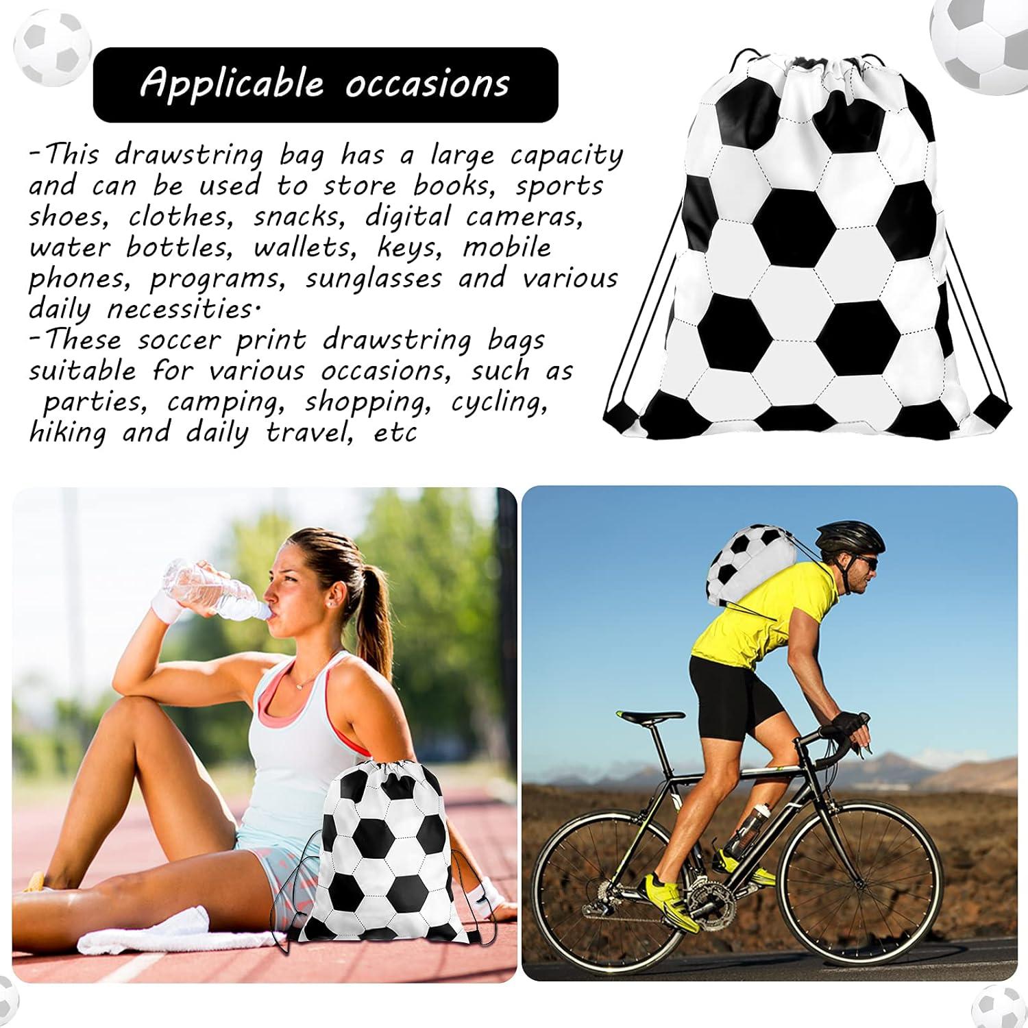 Mochila de Cuerda de Fútbol Shappy 6 Piezas Amarilla 22L