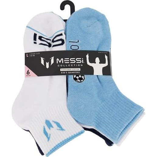 Calcetines de Niñas Messi - Paquete de 6, Suaves y Cómodos