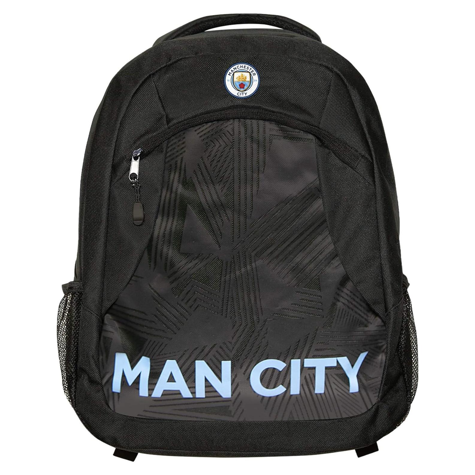 Mochila Oficial Manchester City FC Negra 10L Icon Sports
