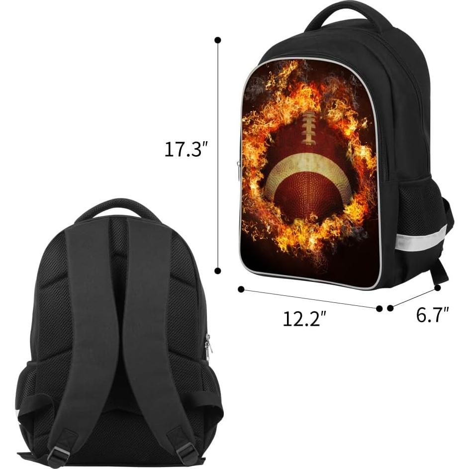 Mochila Escolar 3D Luminosa LM Gran Capacidad 30.5x43.9cm