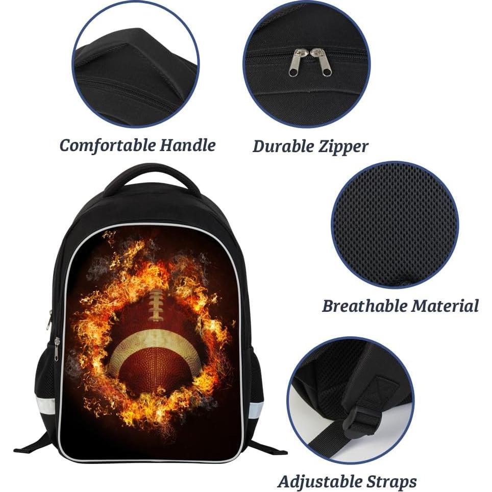 Mochila Escolar 3D Luminosa LM Gran Capacidad 30.5x43.9cm