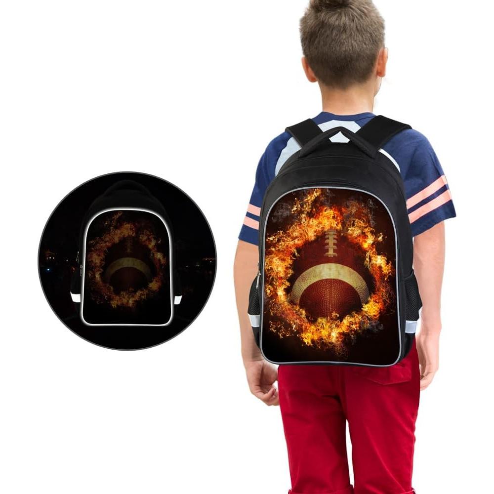 Mochila Escolar 3D Luminosa LM Gran Capacidad 30.5x43.9cm