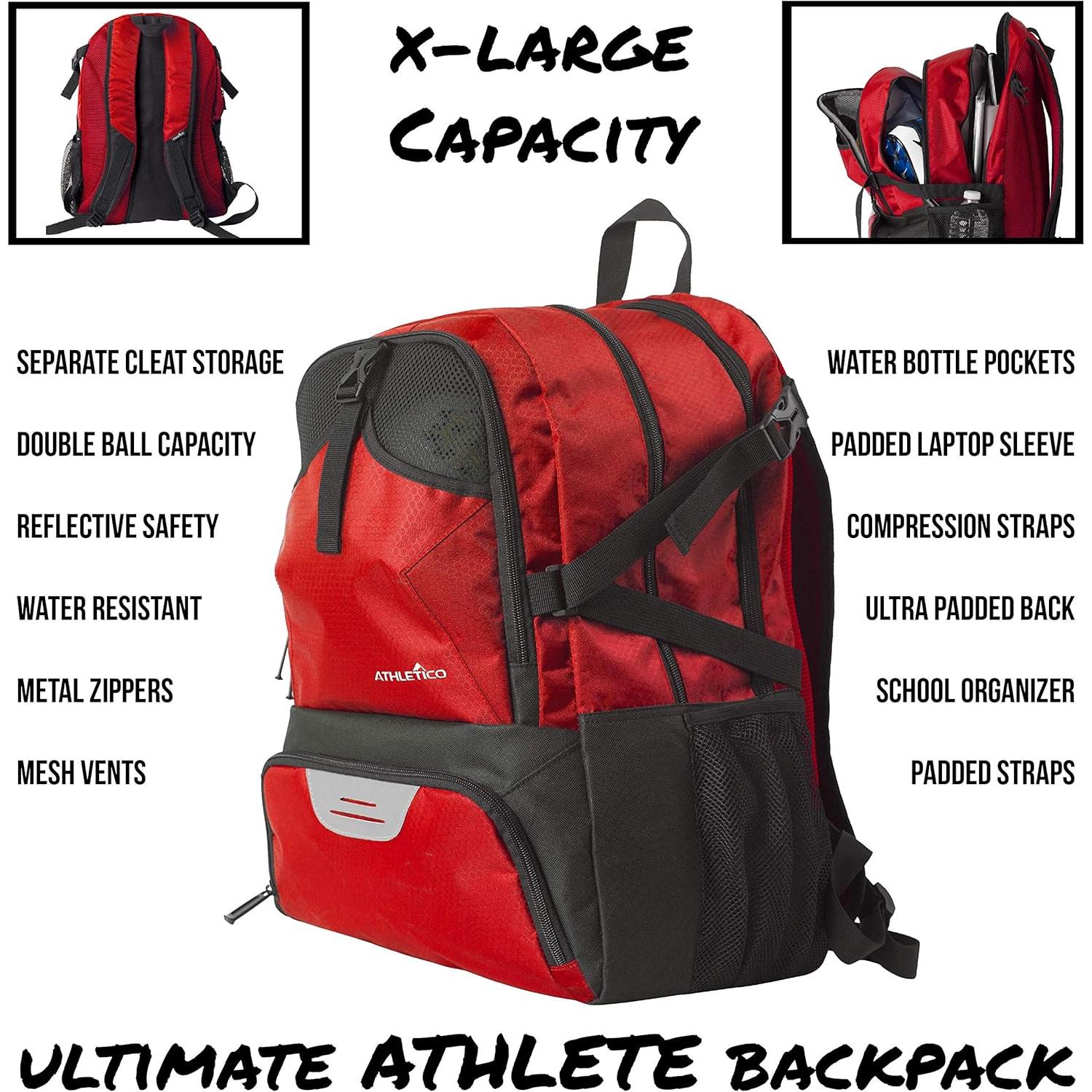Mochila Deportiva Athletico Nacional para Fútbol y Baloncesto