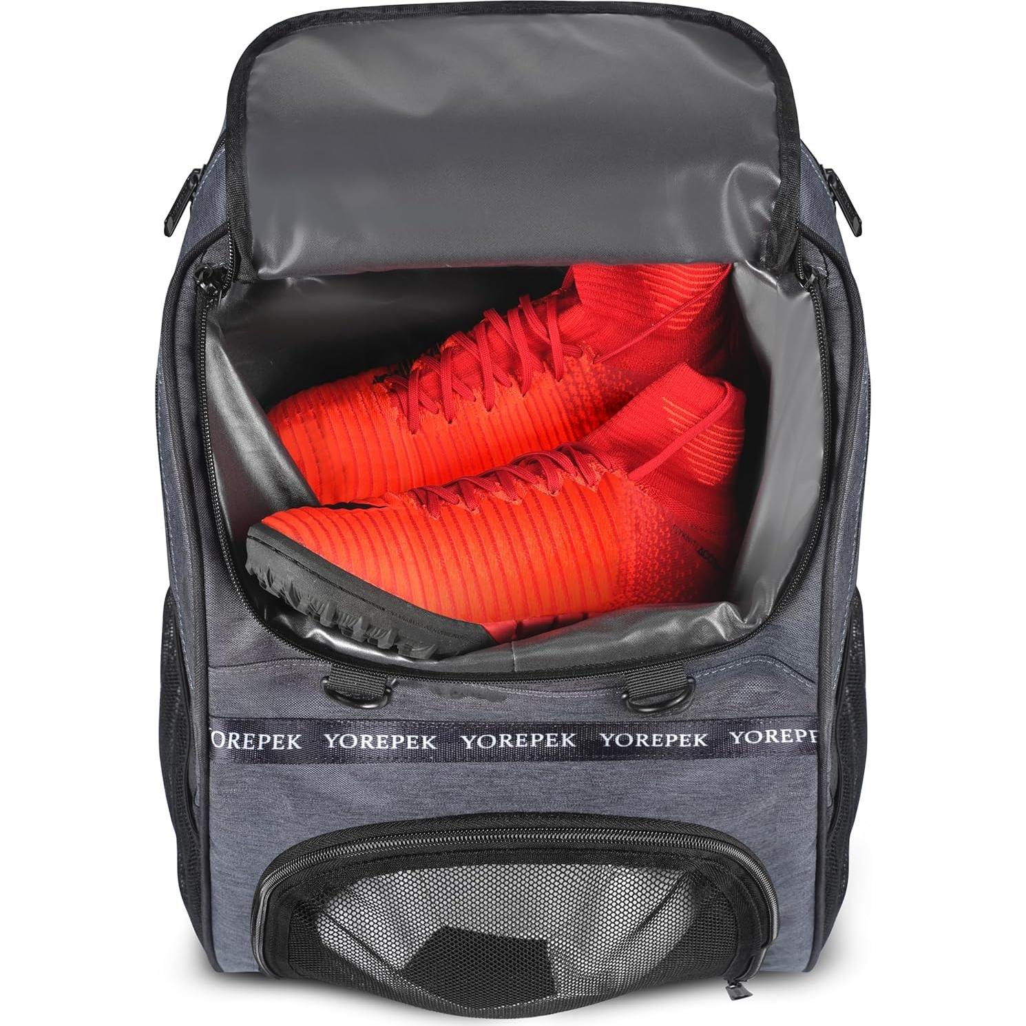 Mochila Deportiva YOREPEK 40L con Compartimento para Zapatos