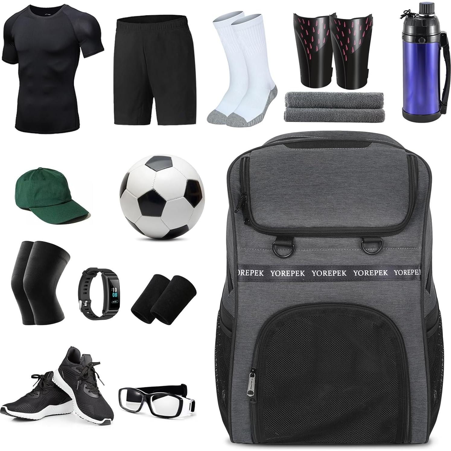 Mochila Deportiva YOREPEK 40L con Compartimento para Zapatos