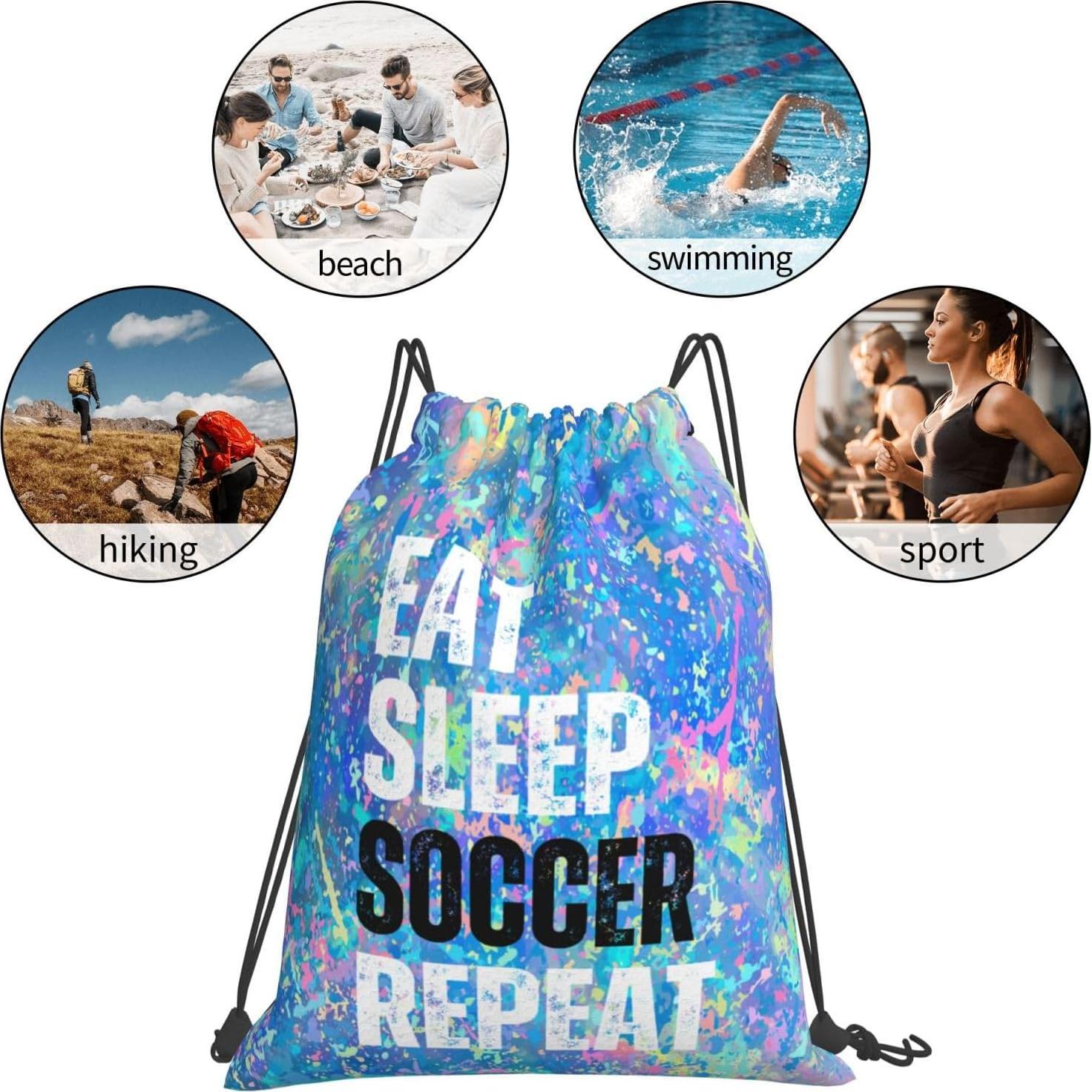 Mochila de Cuerda Deportiva Qiohoey 42x36 cm Unisex