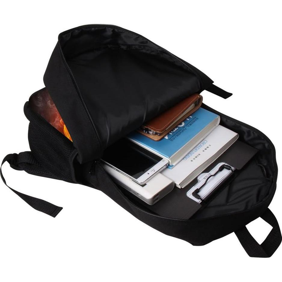 Mochila escolar para niños 43.2 cm negra ligera Bx001