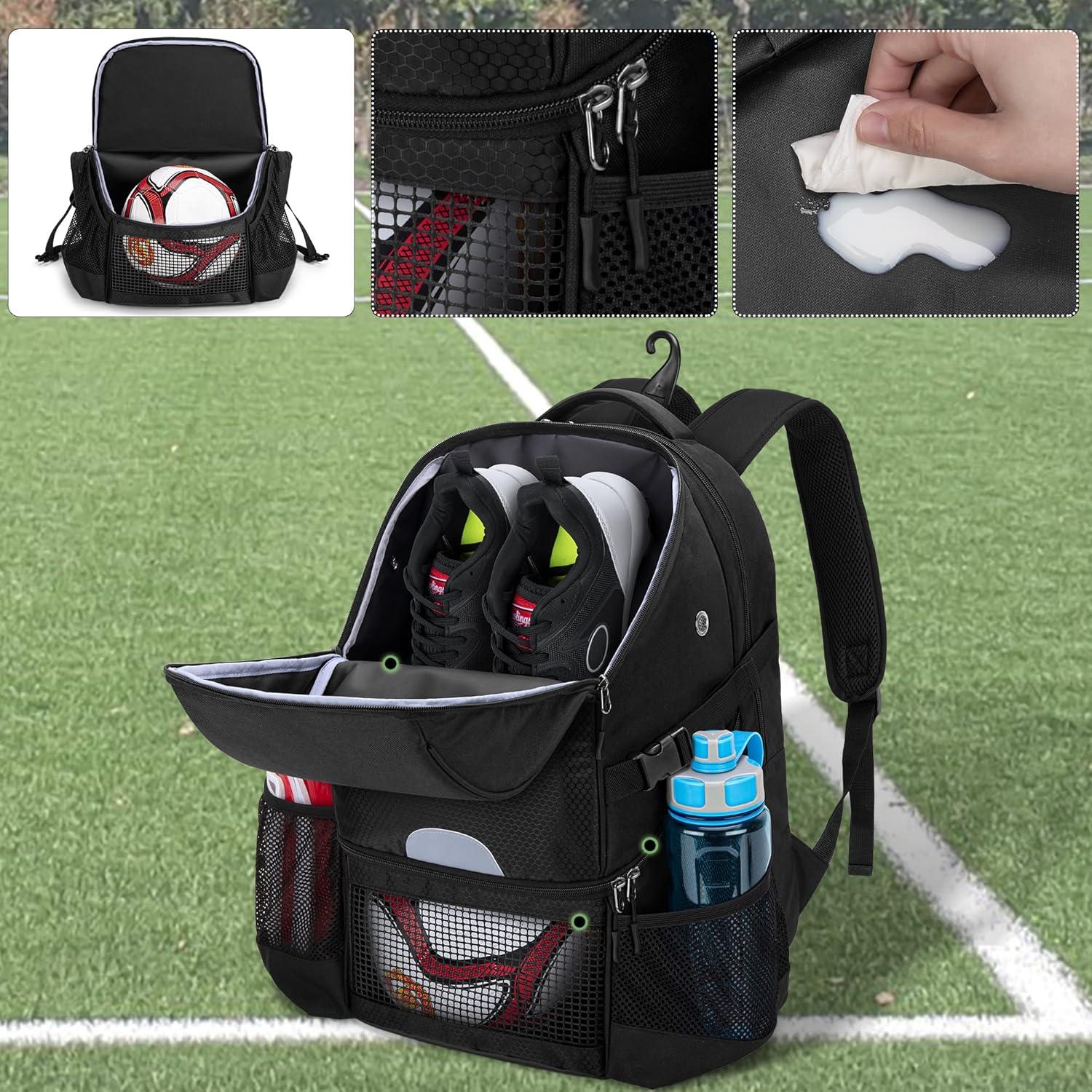 Mochila Deportiva DSLEAF para Fútbol y Baloncesto 33.5x24.4x44.5cm