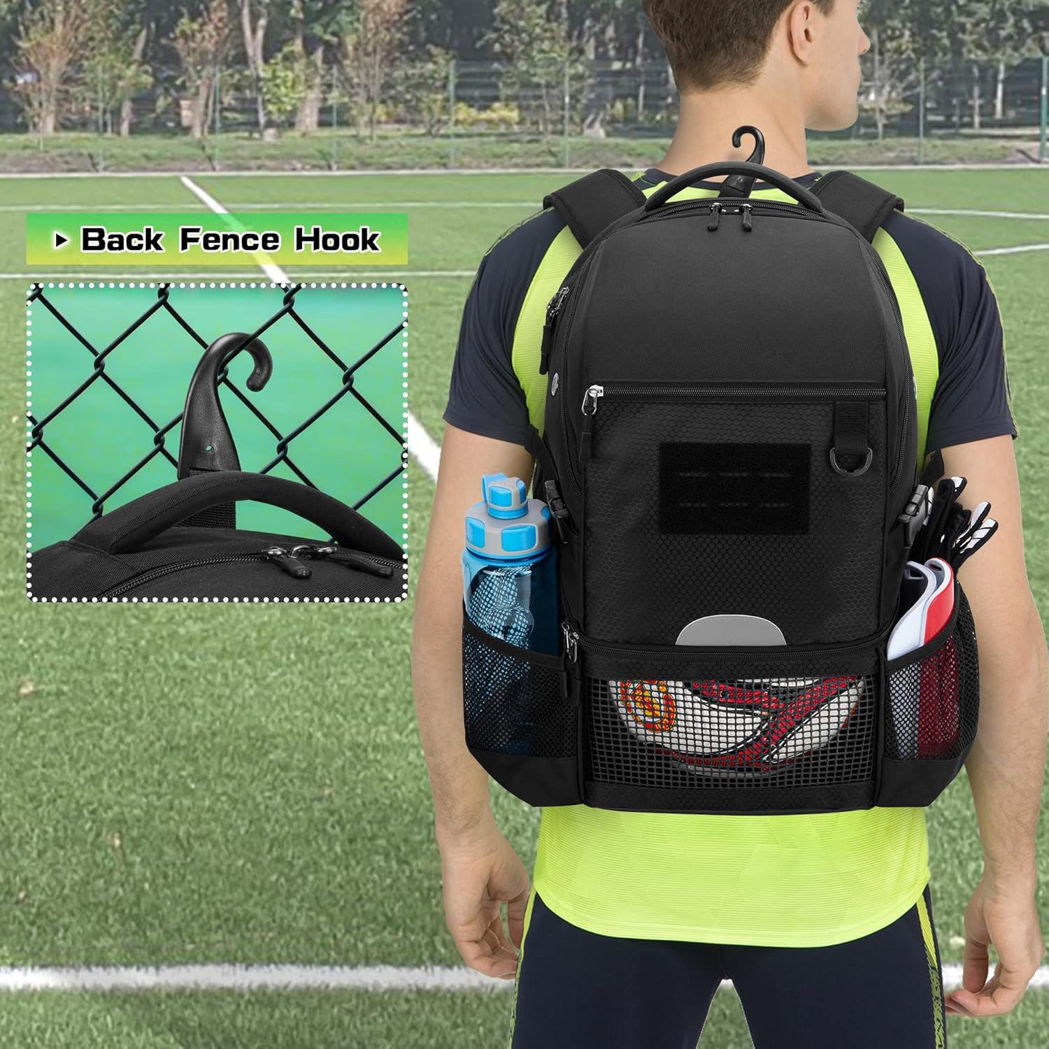 Mochila Deportiva DSLEAF para Fútbol y Baloncesto 33.5x24.4x44.5cm