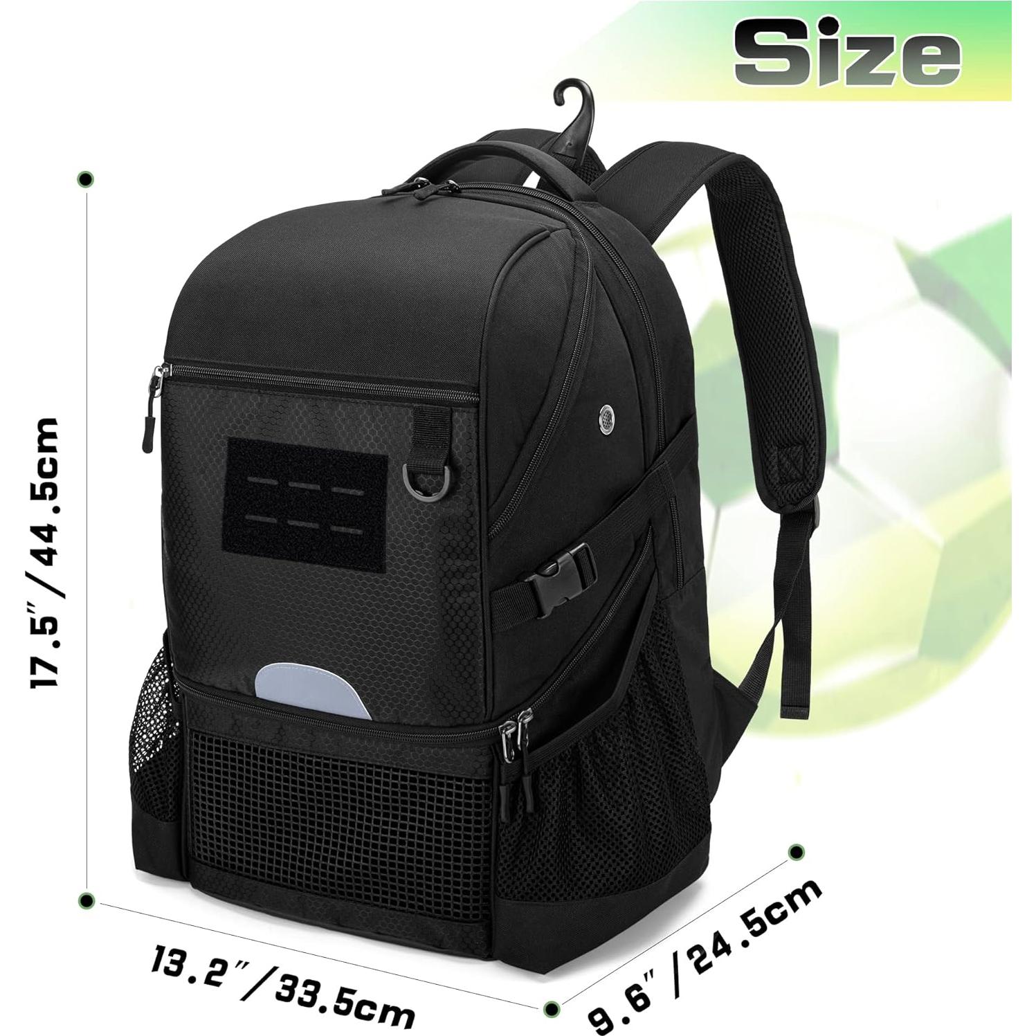 Mochila Deportiva DSLEAF para Fútbol y Baloncesto 33.5x24.4x44.5cm