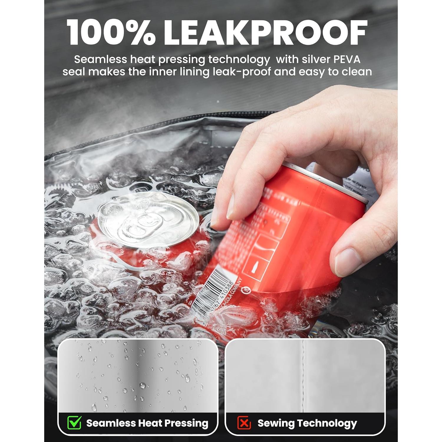 Mochila Térmica OutdoorMaster 21L Aislada Negra para Camping