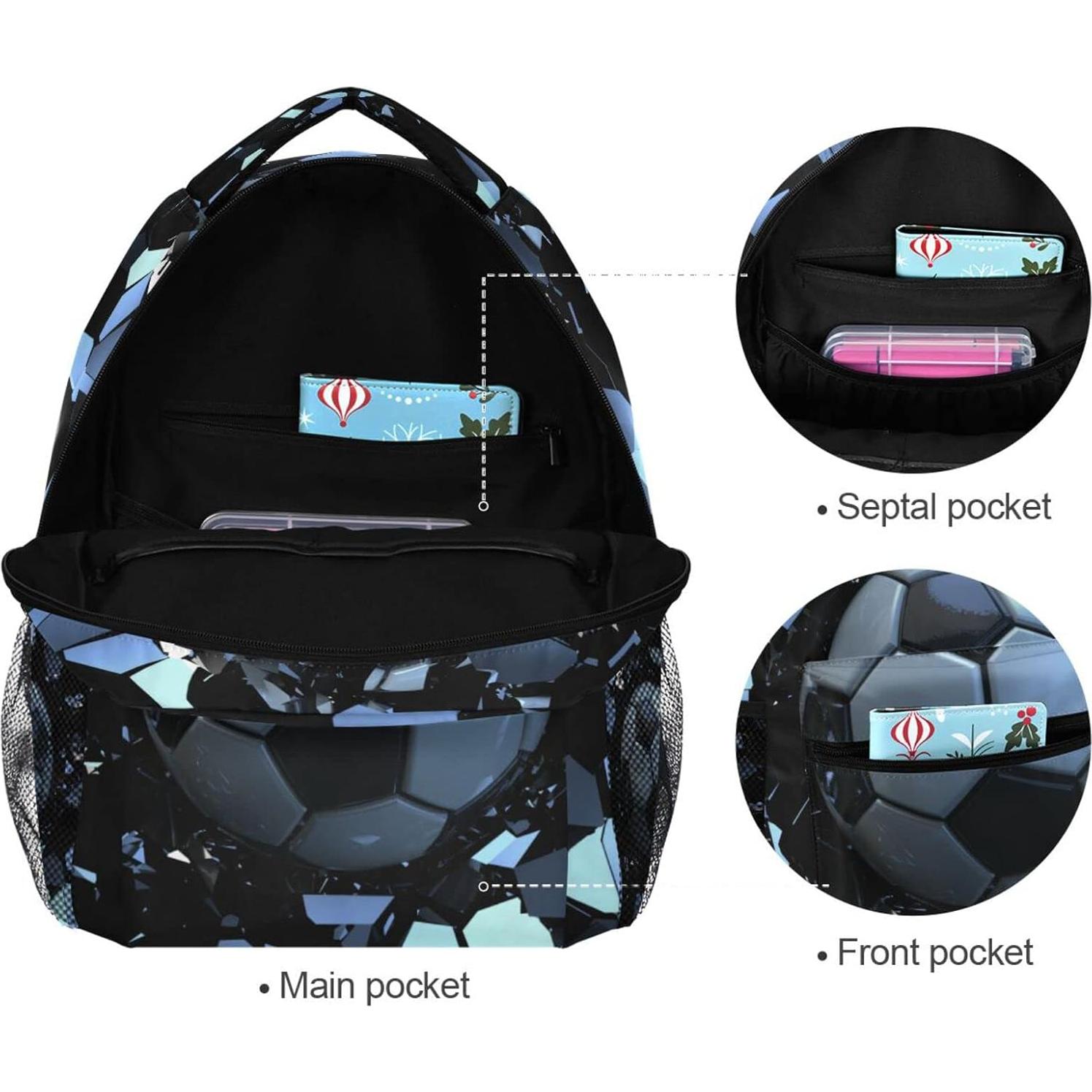 Mochila Escolar 3D Krafig Mediana para Niños y Niñas