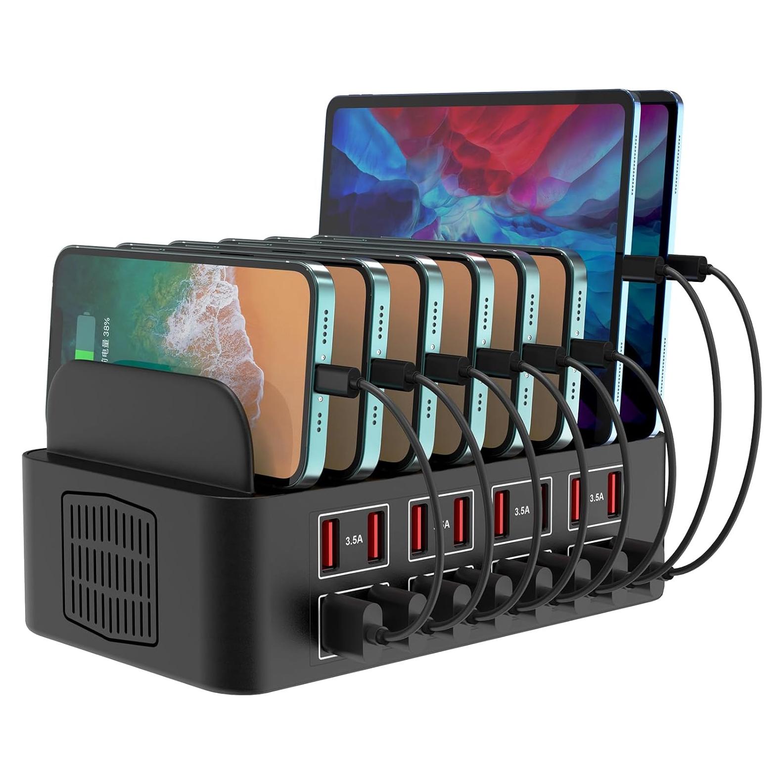 Estación de Carga USB Cinlinso 150W 16 Puertos Rápida