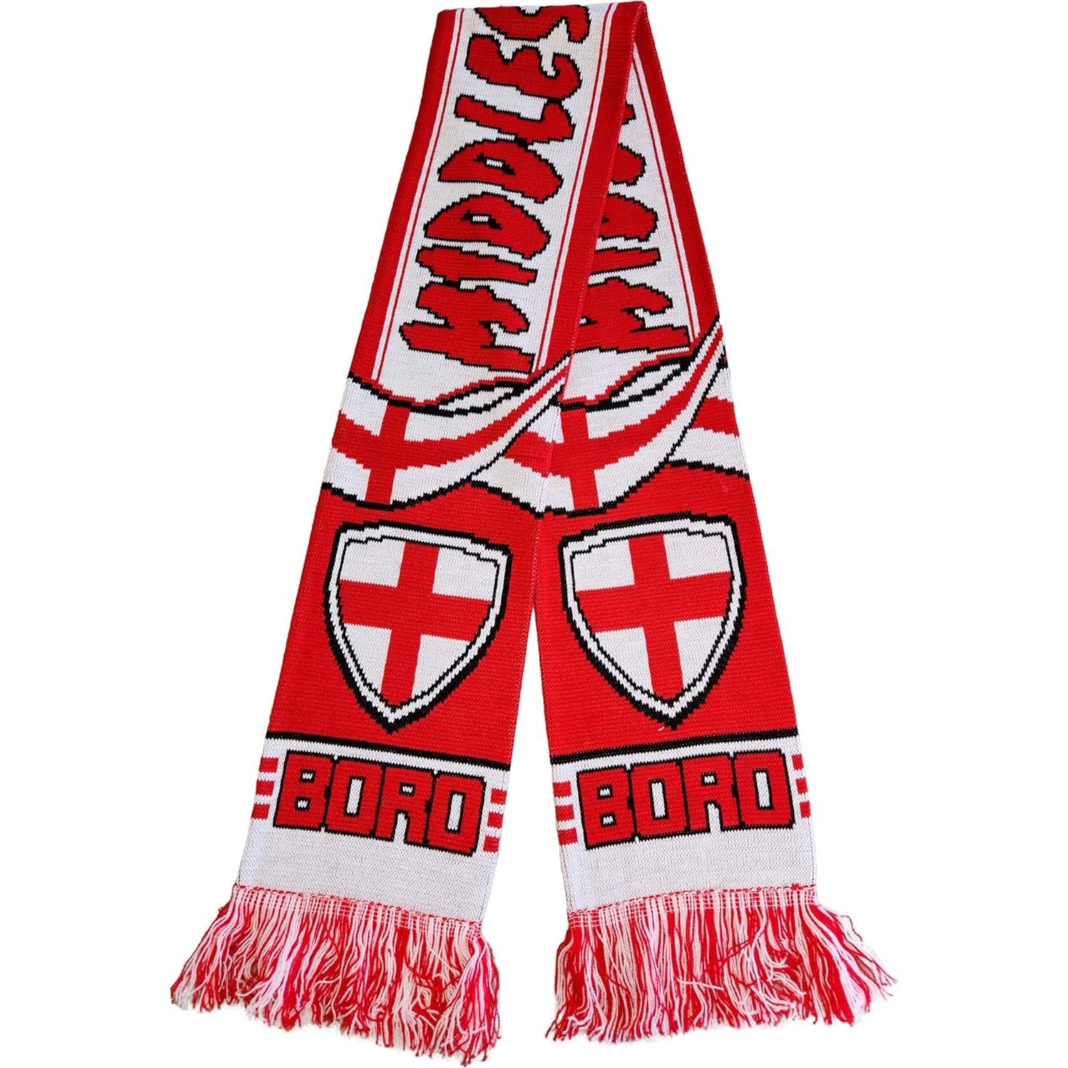 Bufanda de Fan de Fútbol Middlesbrough - Tejido Acrílico Premium
