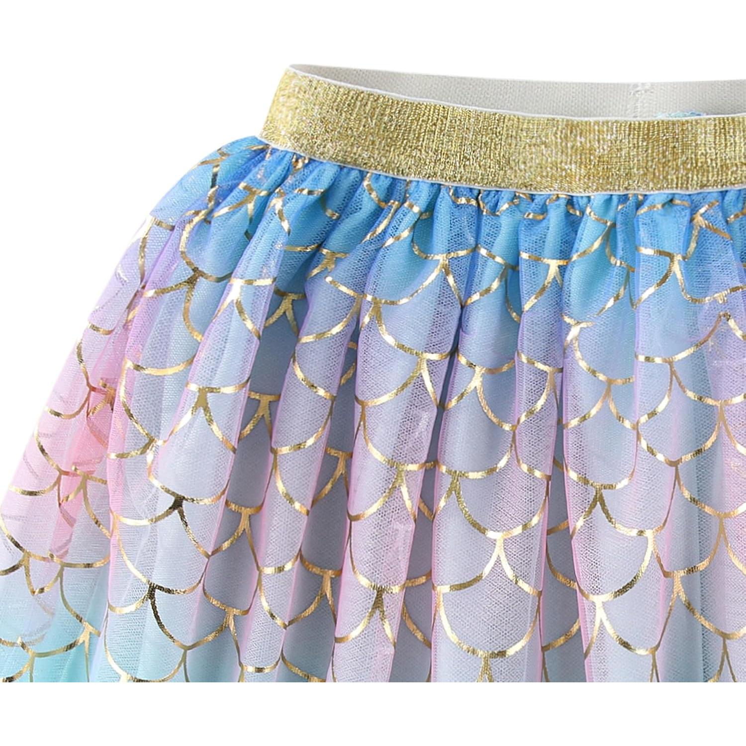 Conjunto camiseta y falda de tul Disney Frozen para niñas