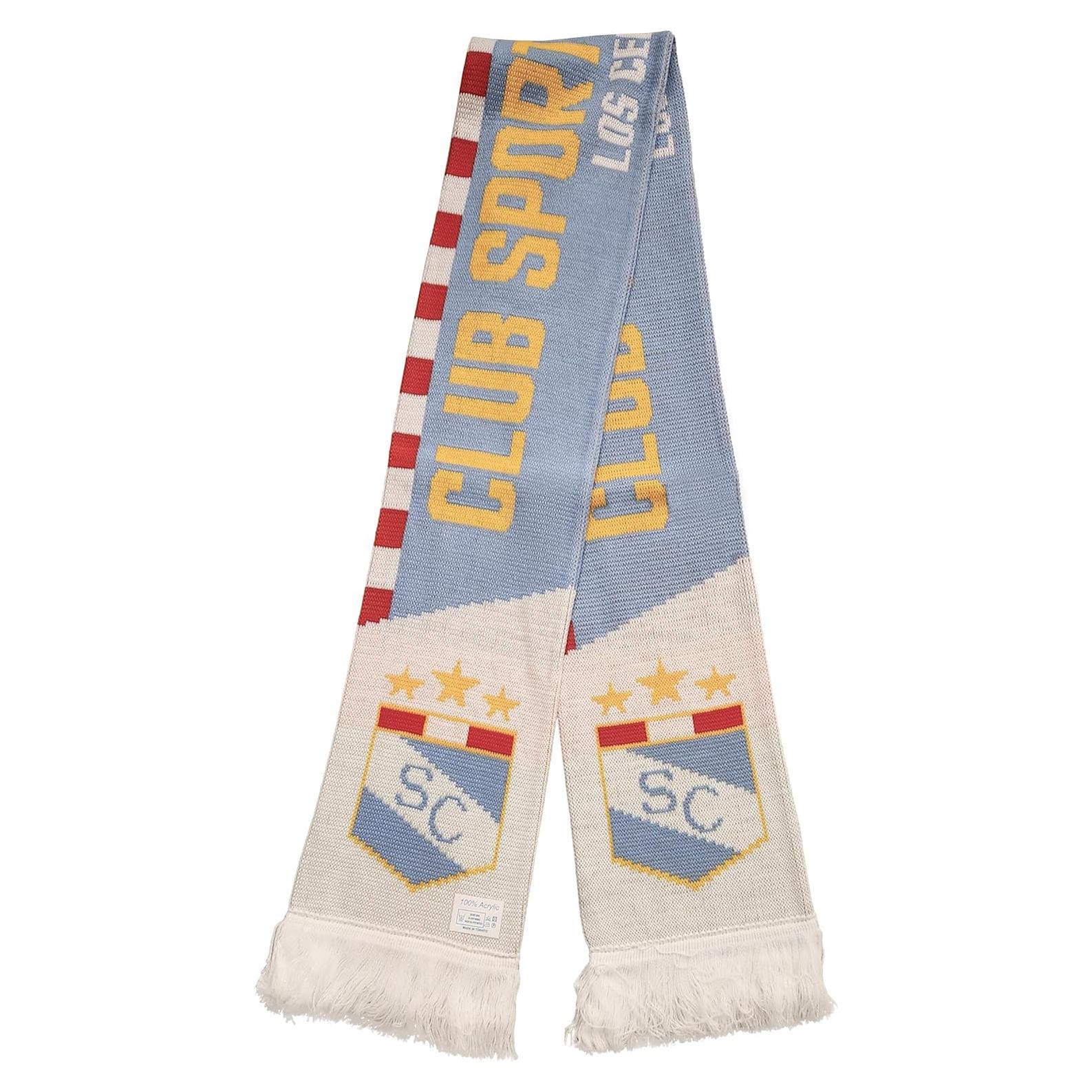 Bufanda Aficionado Club Sporting Cristal 100% Acrílico 1.52m