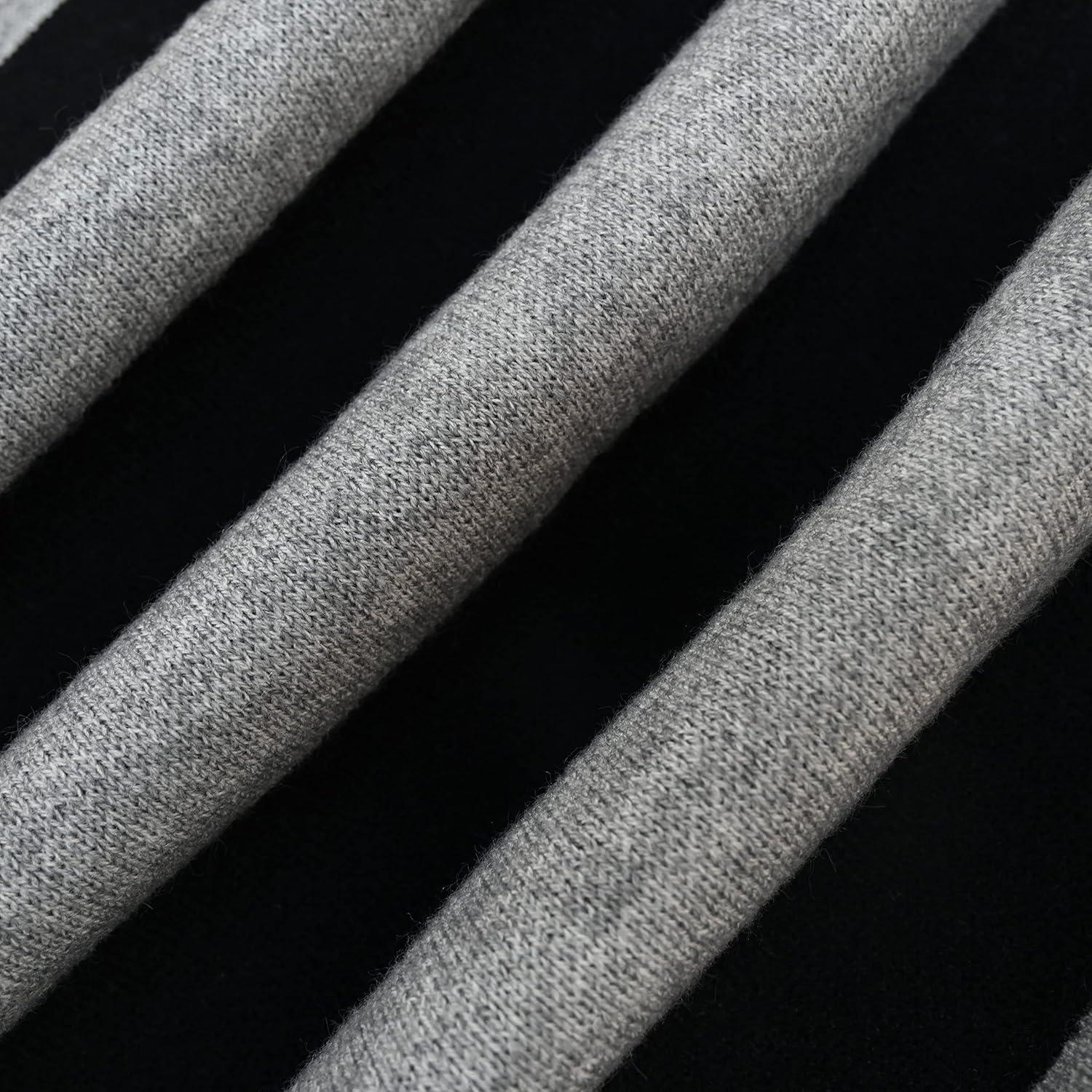 Bufanda de Invierno Unisex Jifoocol Rayas Clásicas 185x29 cm