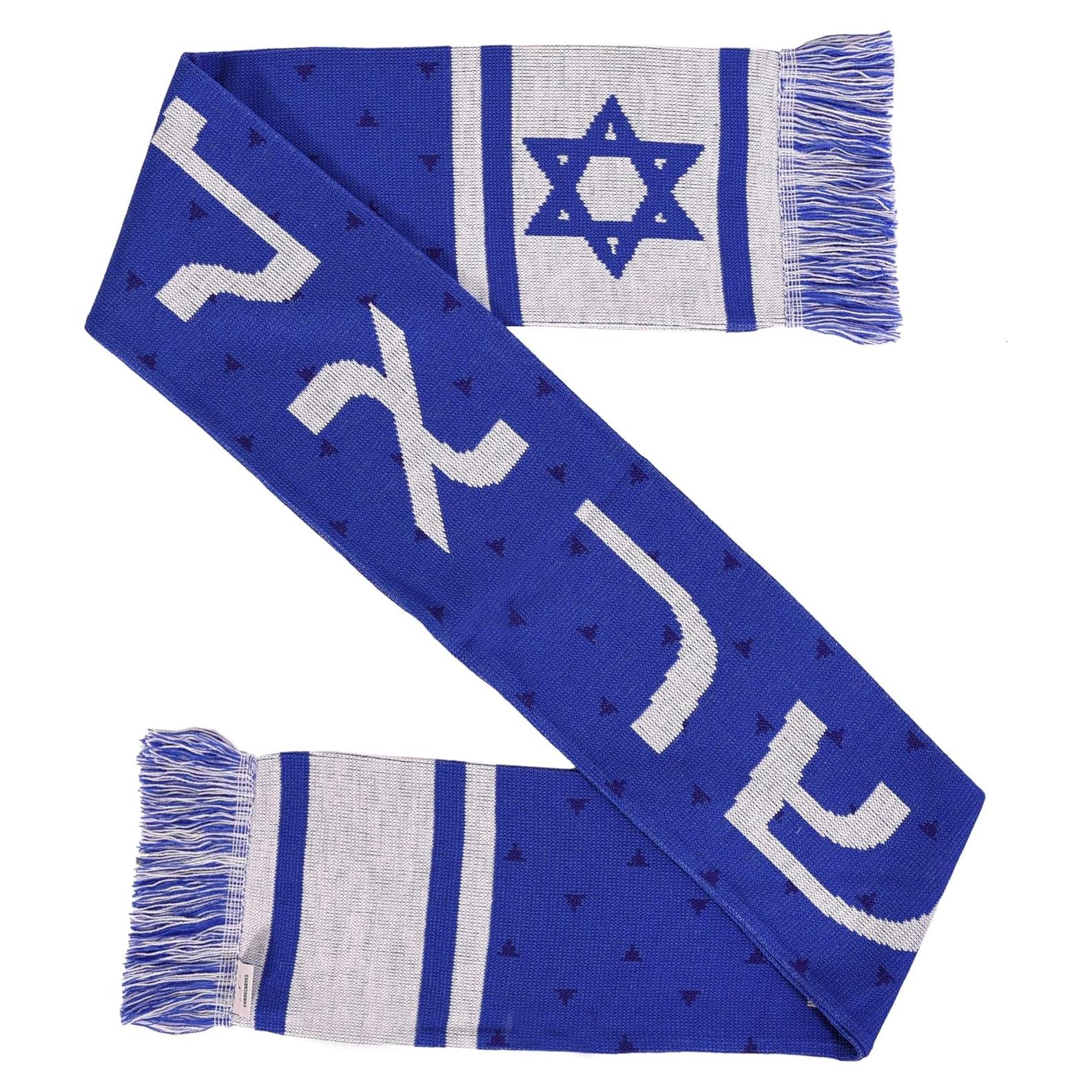 Bufanda de Fútbol de Israel Euroscarves Doble Cara 145x18cm
