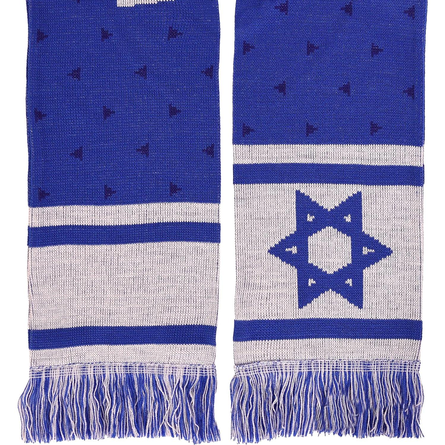Bufanda de Fútbol de Israel Euroscarves Doble Cara 145x18cm