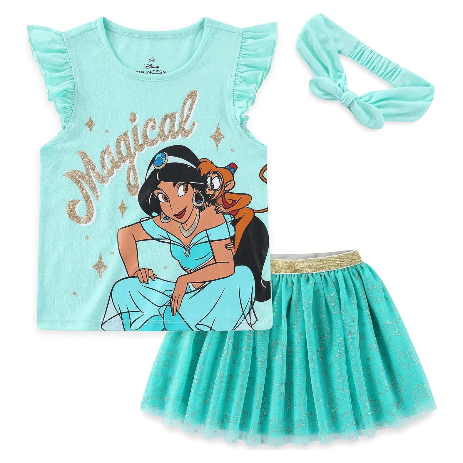 Conjunto de Falda de Tul y Camiseta Frozen para Niñas
