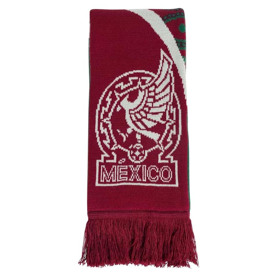 Bufanda de Fútbol México adidas Unisex Adulto Burdeos/Verde