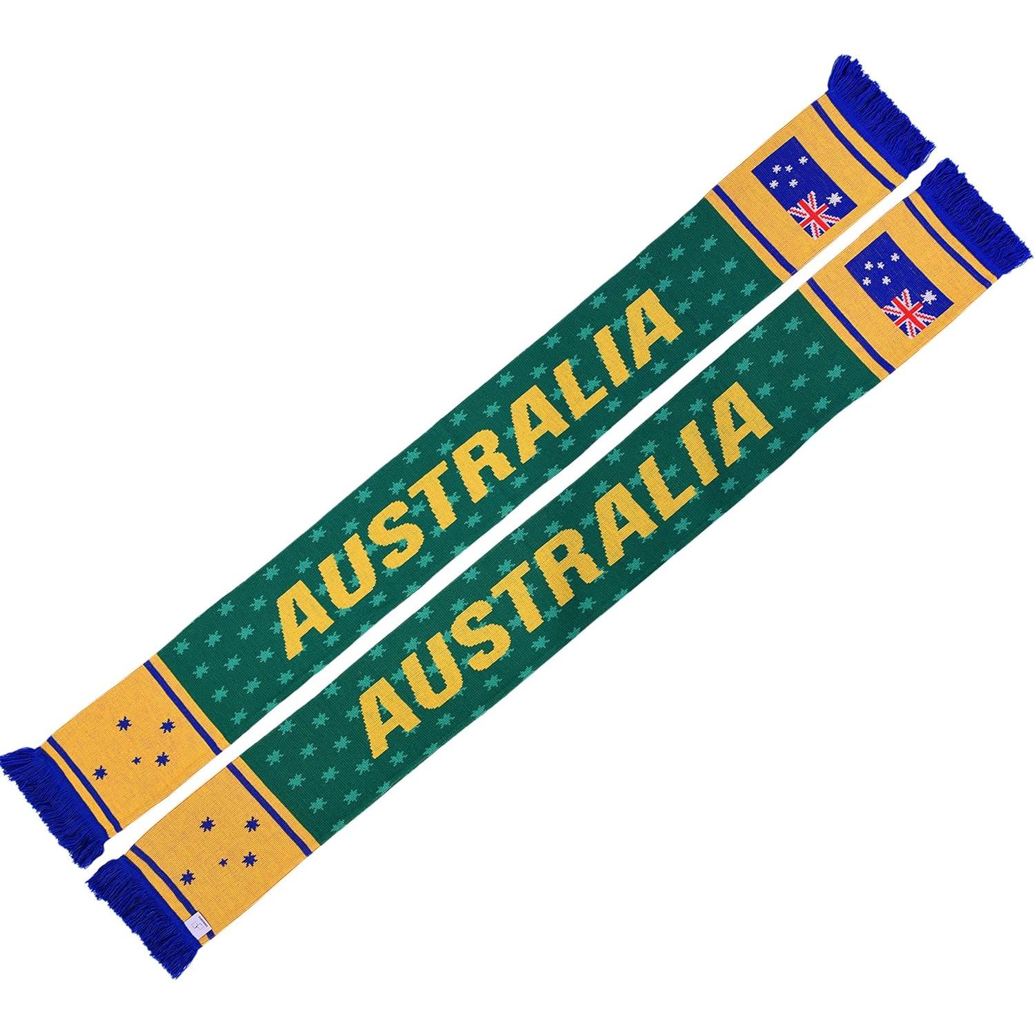 Bufanda de Fútbol Australia Euroscarves 145x18 cm Suave