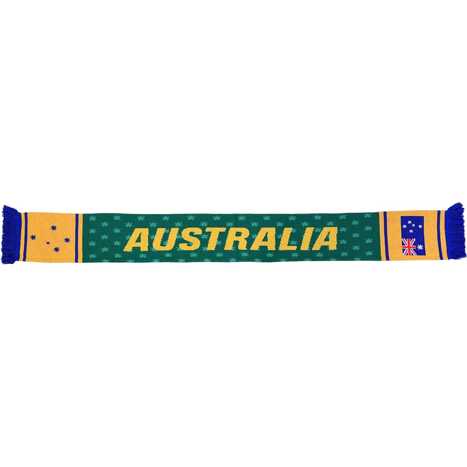 Bufanda de Fútbol Australia Euroscarves 145x18 cm Suave
