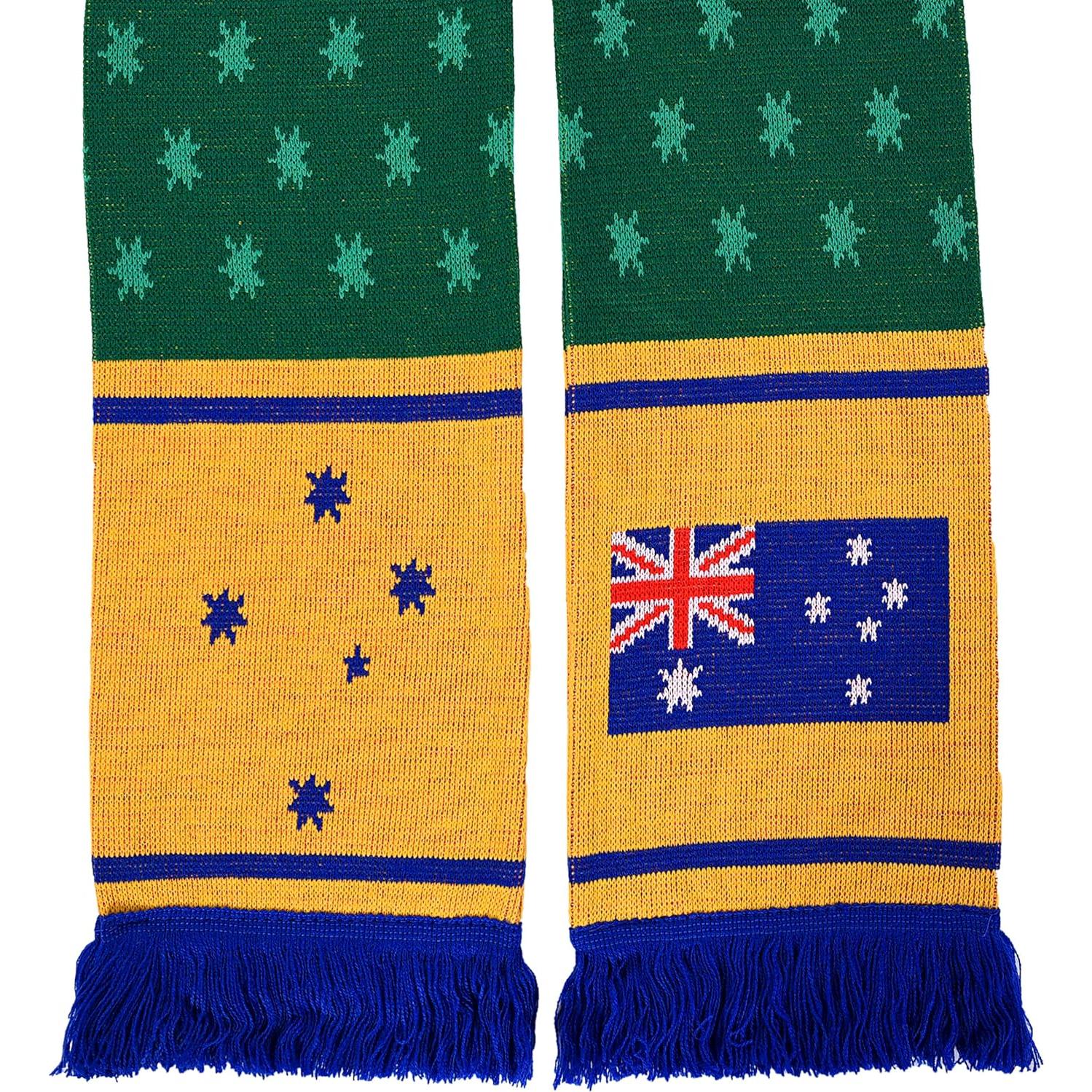 Bufanda de Fútbol Australia Euroscarves 145x18 cm Suave