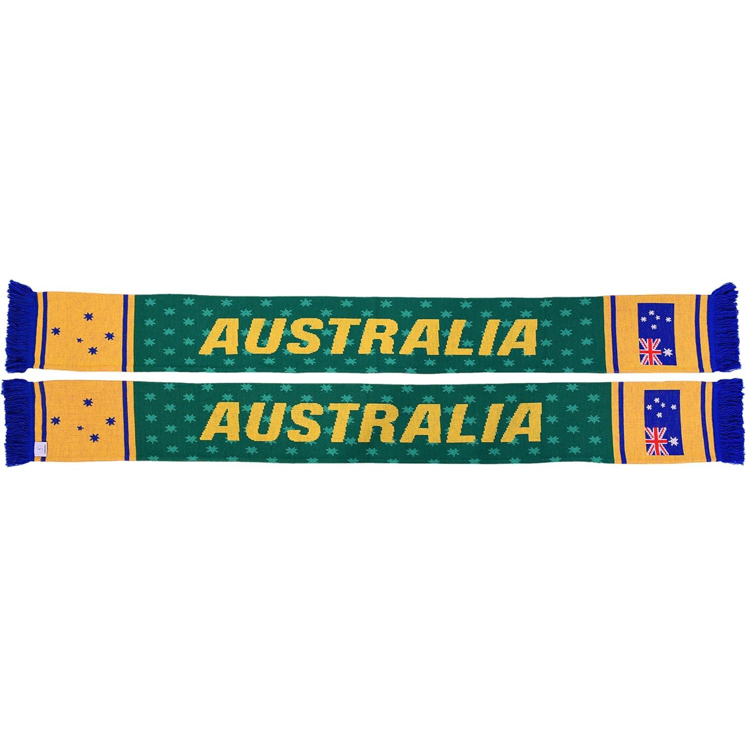 Bufanda de Fútbol Australia Euroscarves 145x18 cm Suave