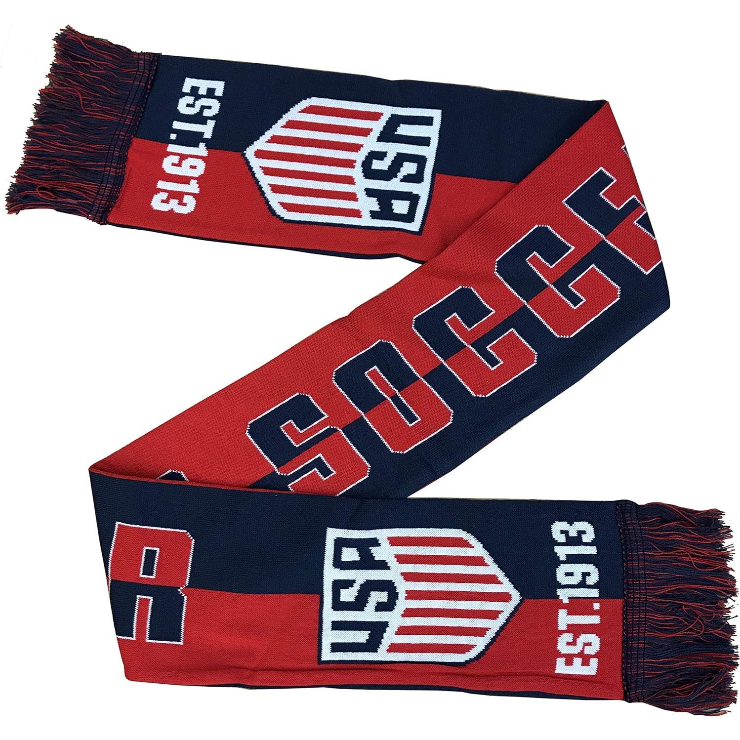 Bufanda Reversible Icon Sports Fútbol EE. UU. 147 cm Azul