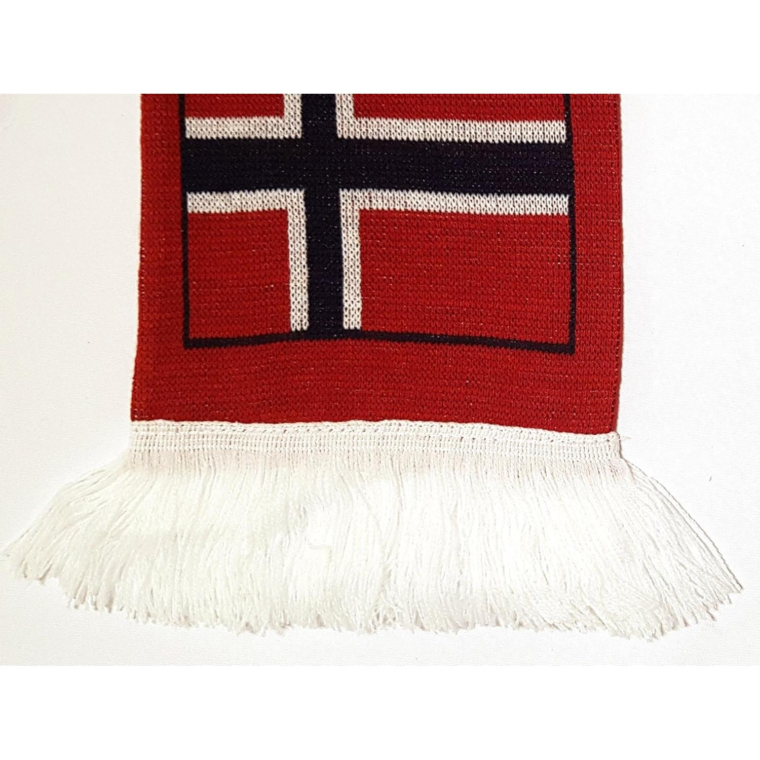 Bufanda de punto de fútbol Norge Noruega 145x18 cm