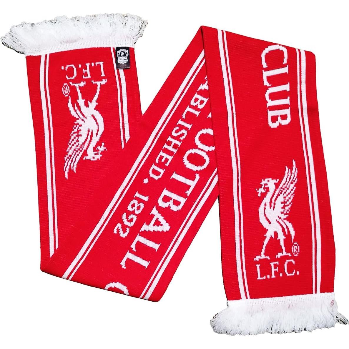 Bufanda Jacquard Liverpool F.C. Oficial 152x18 cm Roja