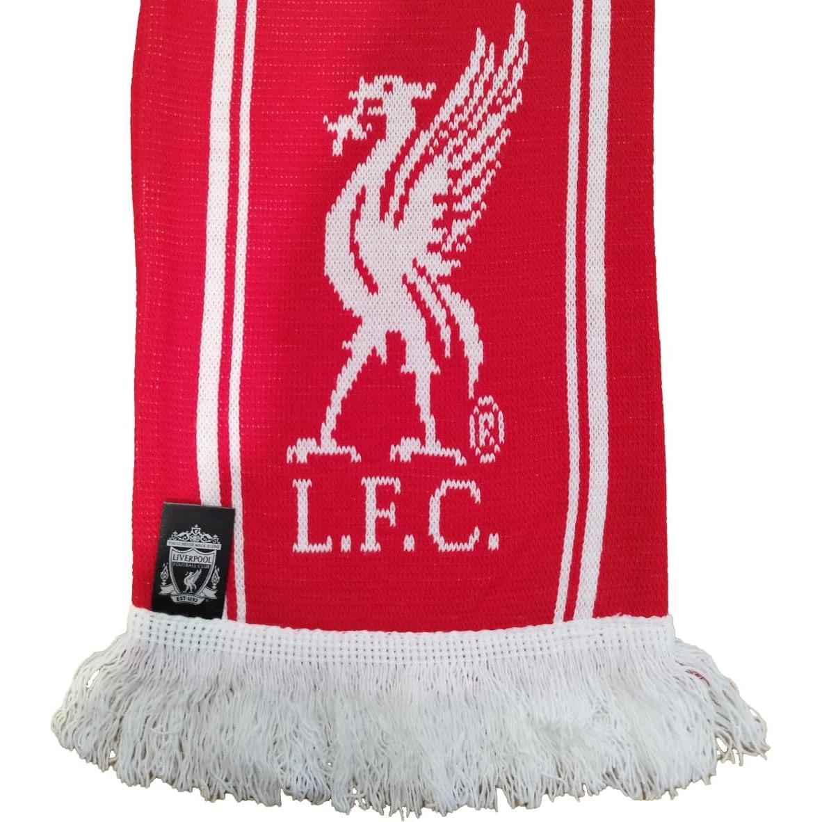 Bufanda Jacquard Liverpool F.C. Oficial 152x18 cm Roja