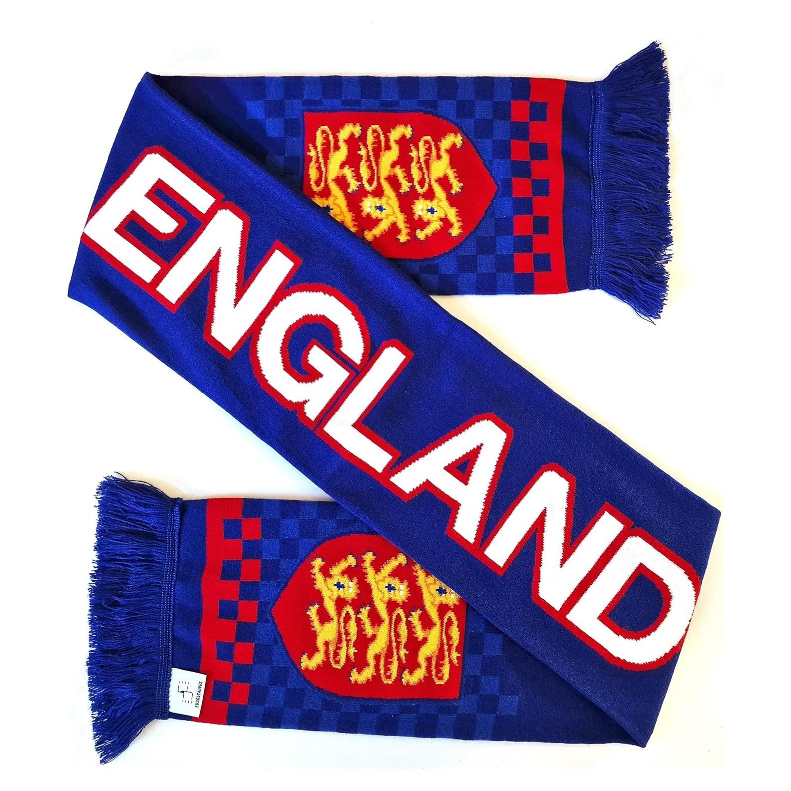 Bufanda de Fútbol Inglaterra HD Acrílica 142x18 cm