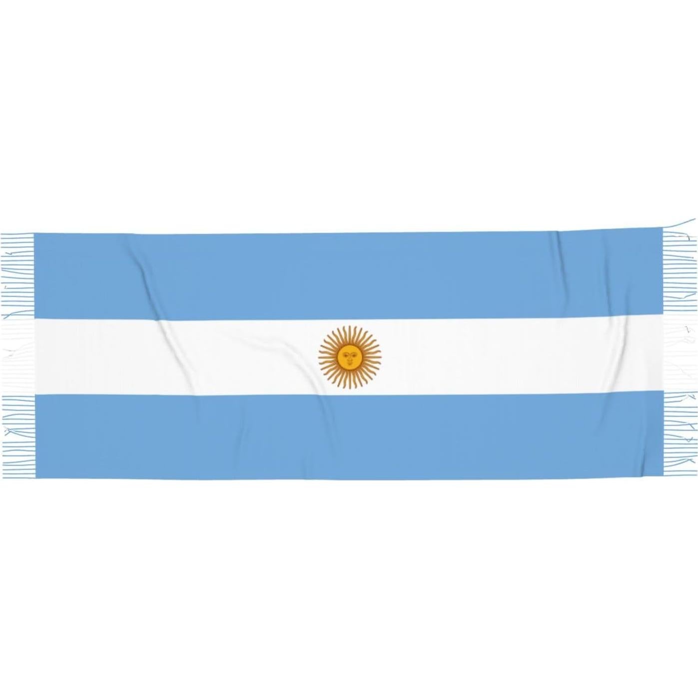 Bufanda de poliéster con flecos Cashmerette 196x69 cm