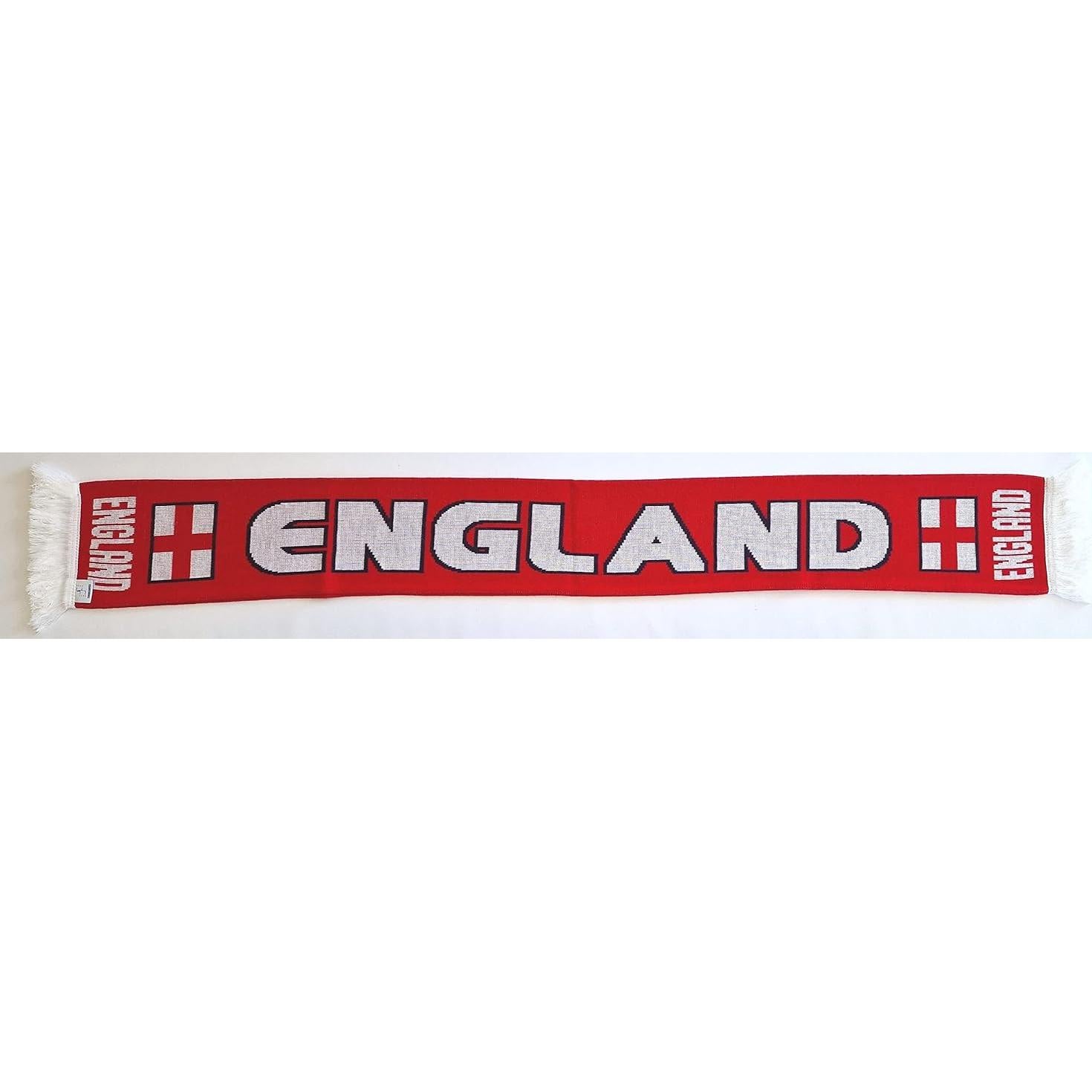 Bufanda de Fútbol Inglaterra Euroscarves 145x18 cm Doble Cara