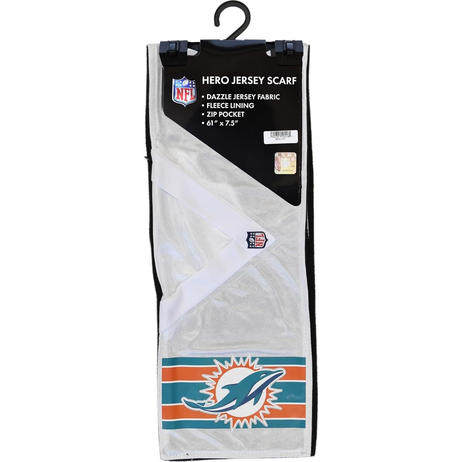Bufanda Hero Jersey Littlearth NFL Miami Dolphins 60x7.5cm