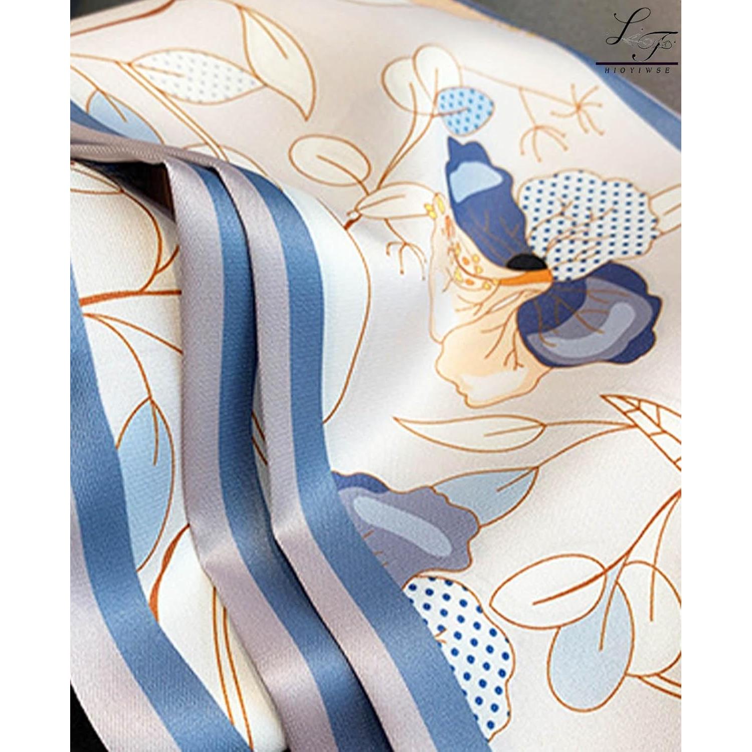 Bufanda de satén para mujer Hioyiwse 15x150cm multiusos