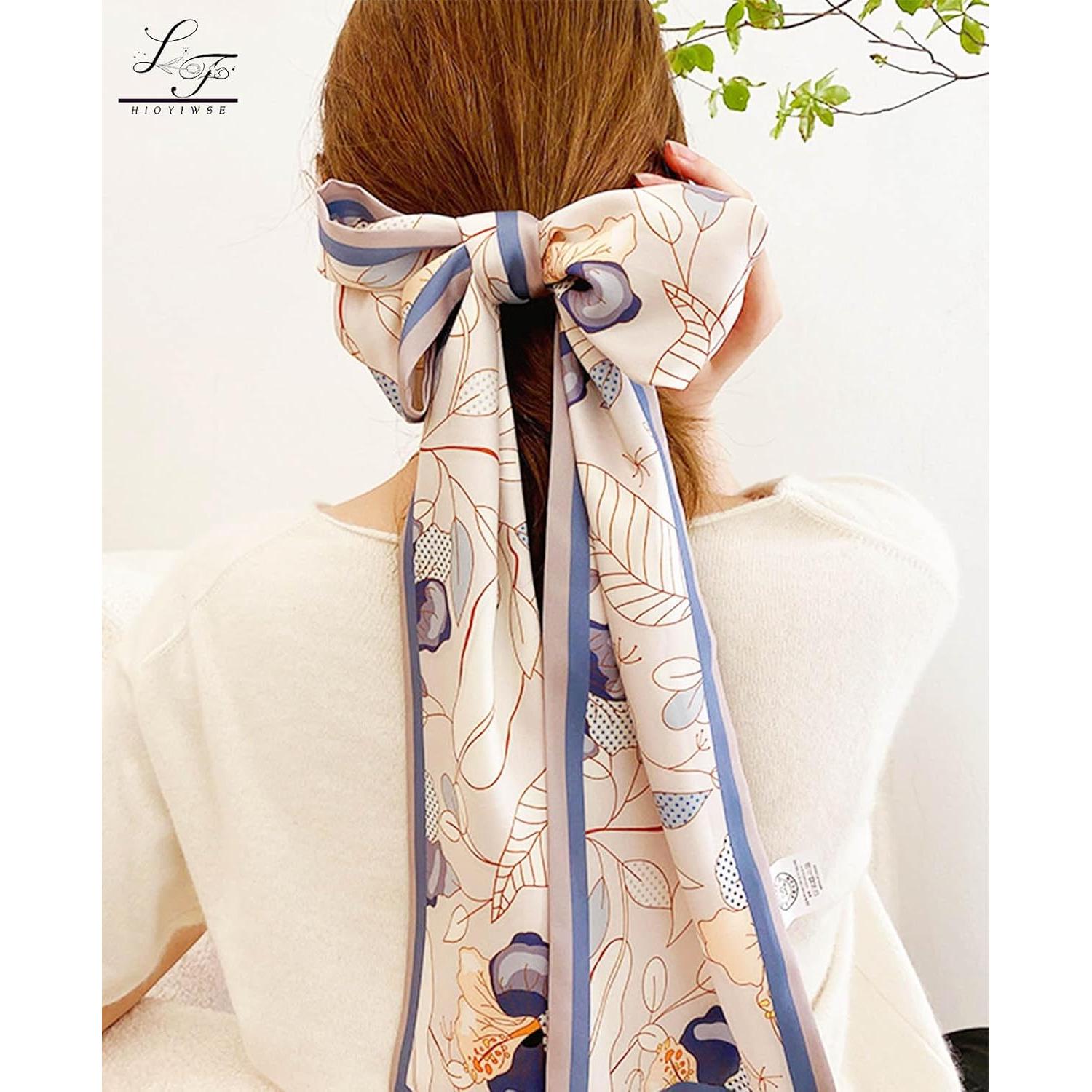 Bufanda de satén para mujer Hioyiwse 15x150cm multiusos