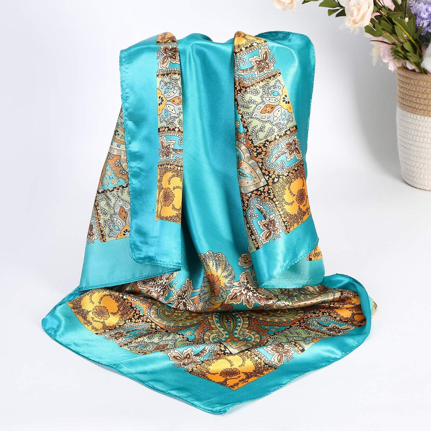 Paquete de 4 Pañuelos Grandes Cuadrados AWAYTR 90x90cm