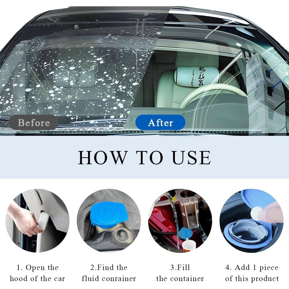 100 Tabletas de Limpieza Parabrisas Yourkar 0.24 kg Ecológicas