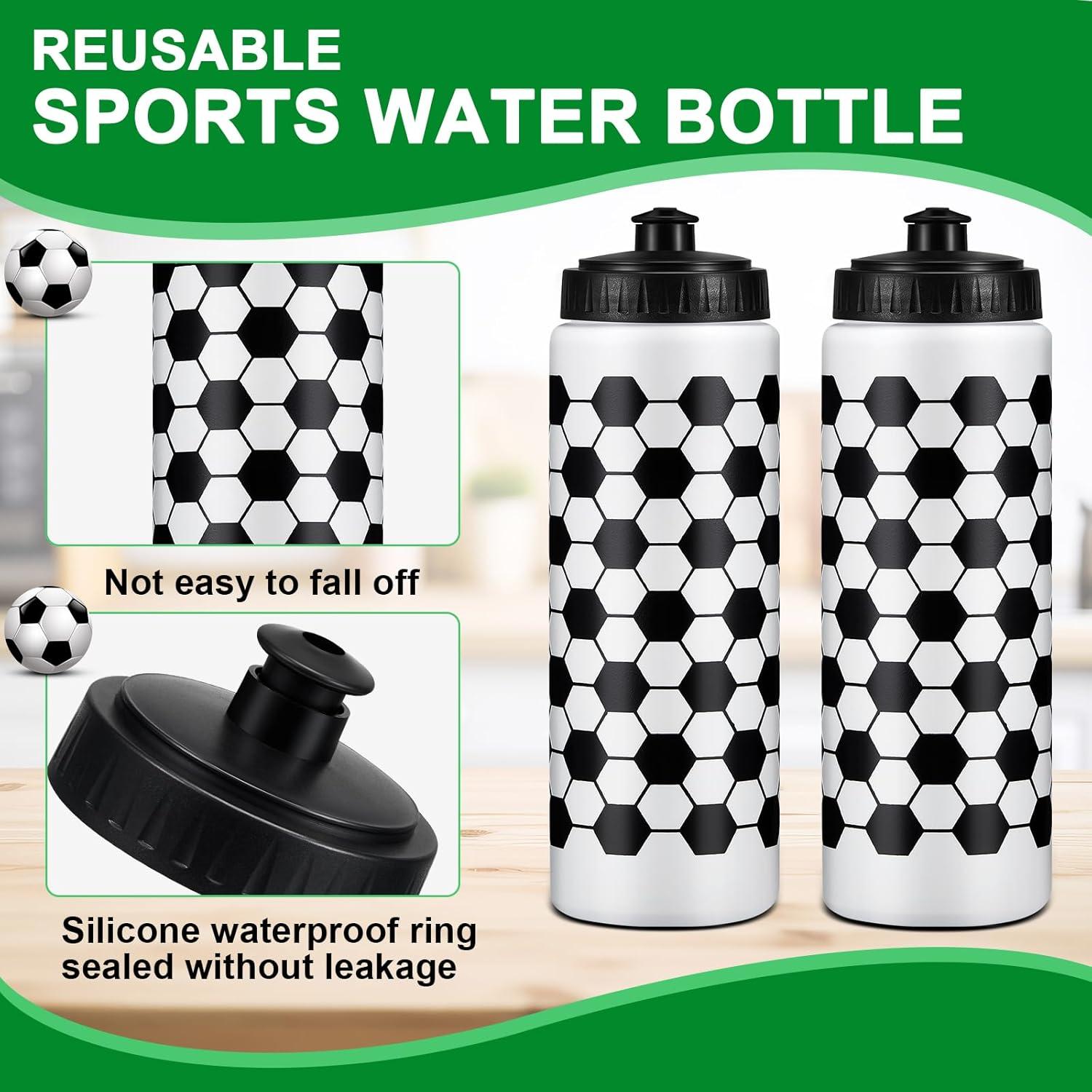 Botellas de Agua Reutilizables Yaomiao 590 ml para Fútbol - 2 Pcs
