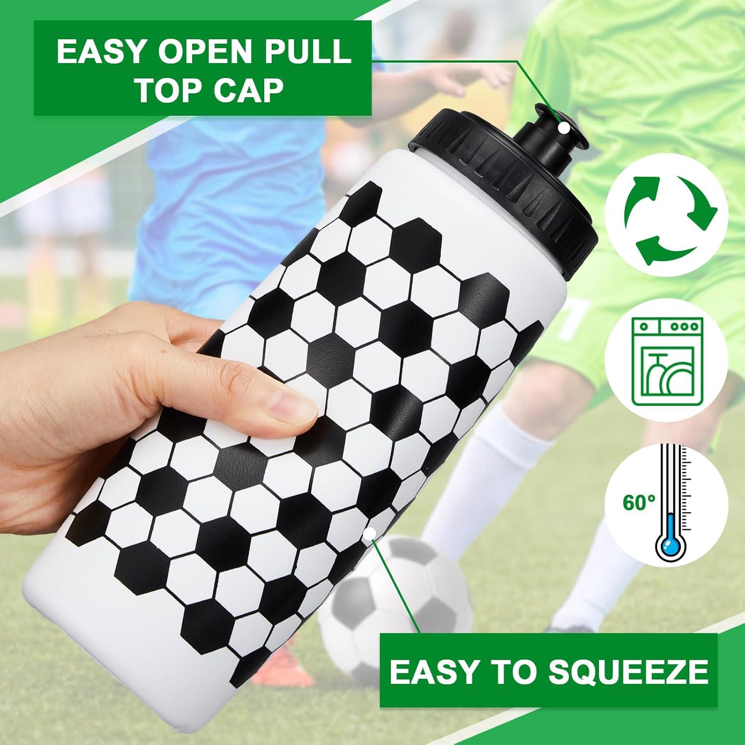 Botellas de Agua Reutilizables Yaomiao 590 ml para Fútbol - 2 Pcs