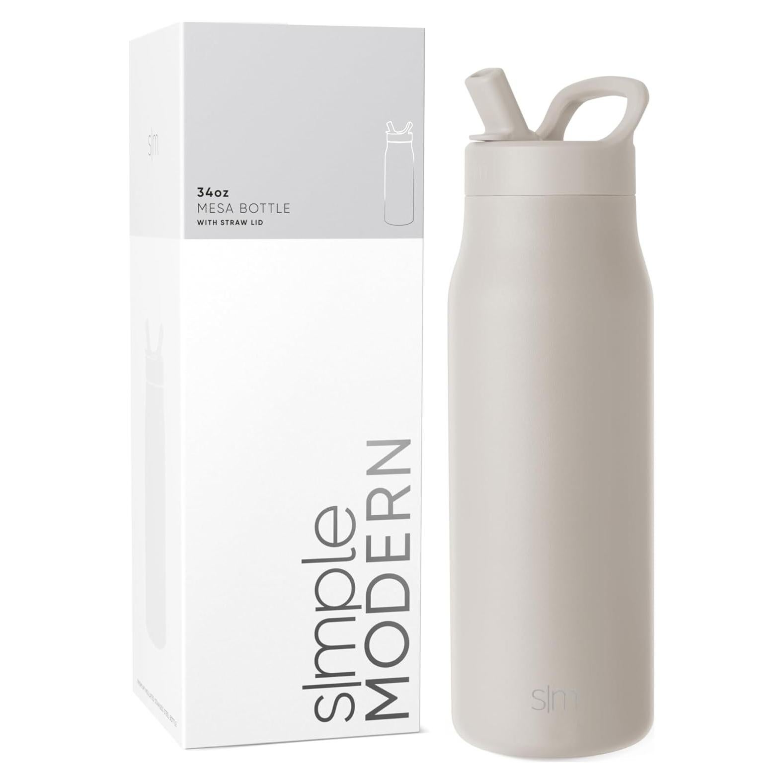 Botella de Agua Simple Modern Mesa 34oz Acero Inoxidable Aislada
