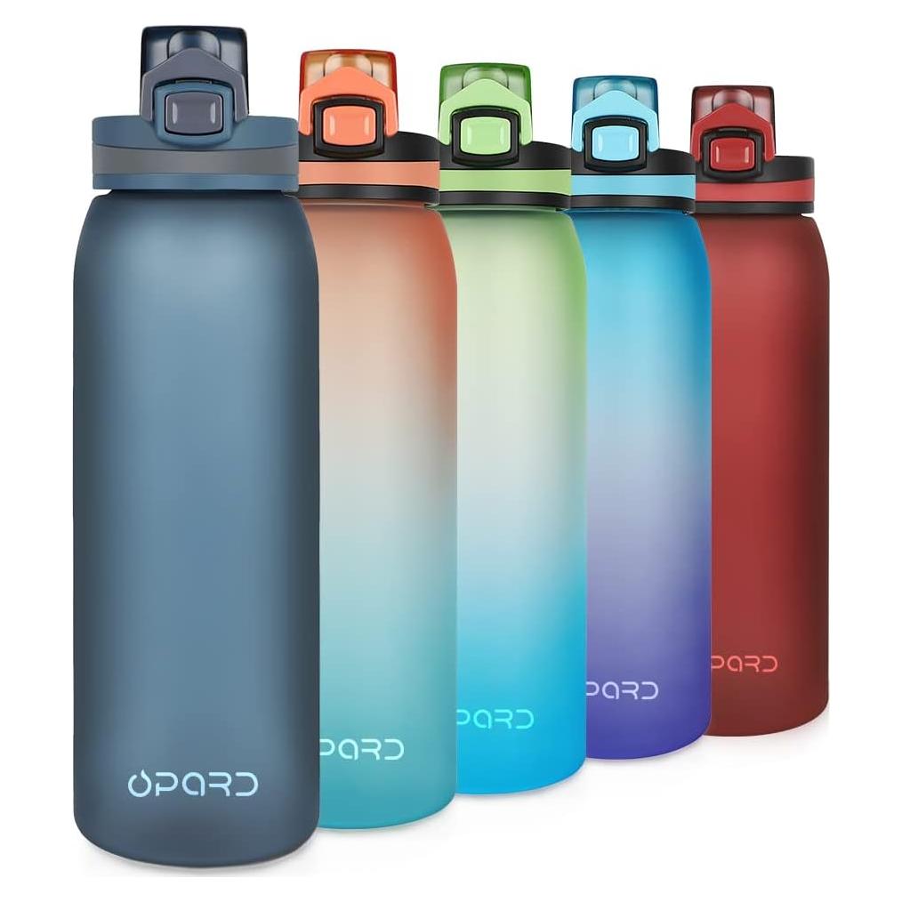 Botella de Agua Deportiva Opard 900ml Azul Cielo a Prueba de Fugas