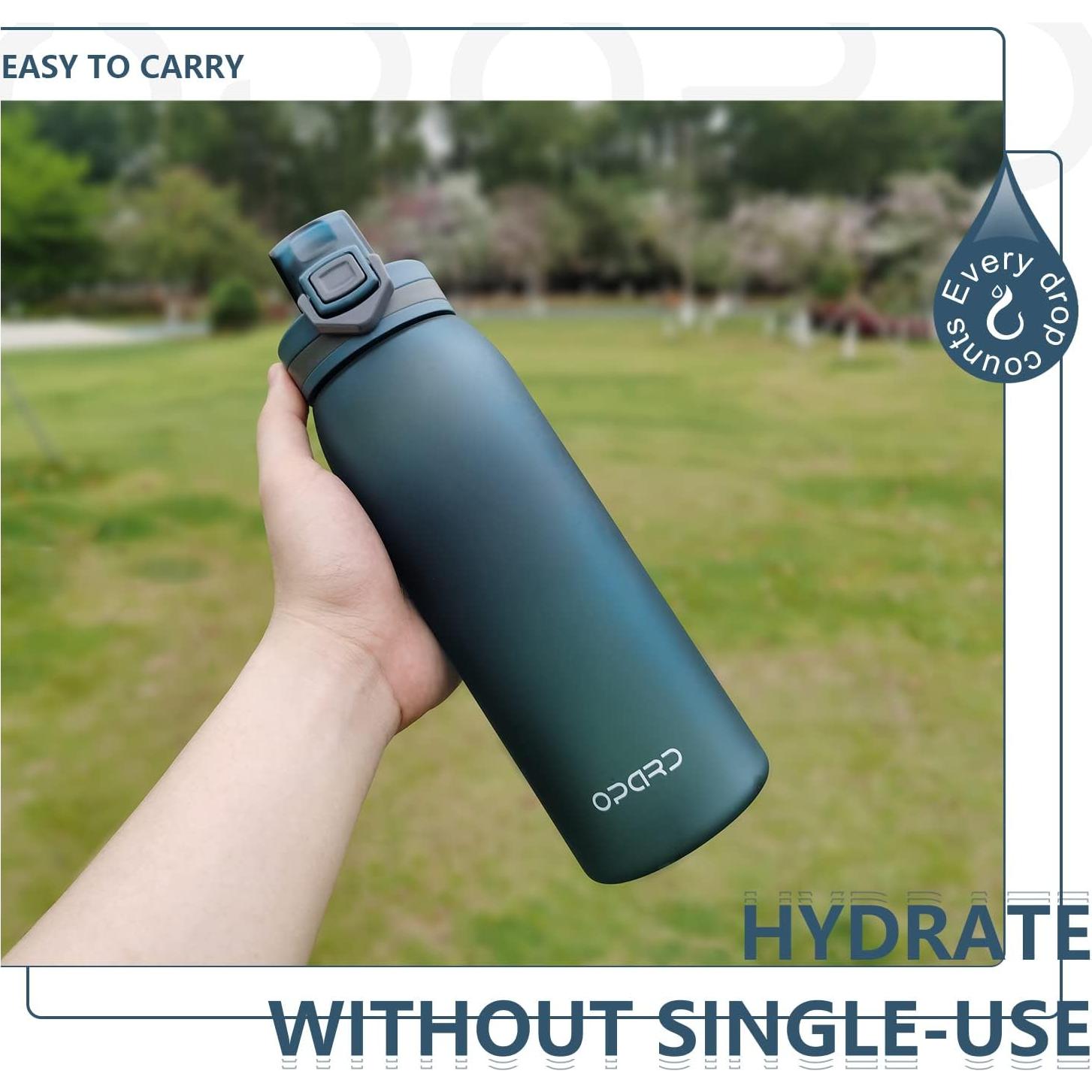 Botella de Agua Deportiva Opard 900ml Azul Cielo a Prueba de Fugas