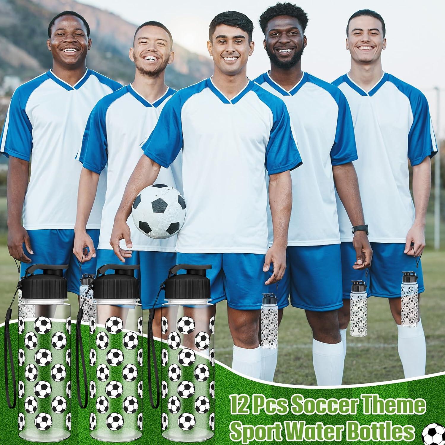 12 Botellas de Agua Deportivas Funnymoom 500 ml Fútbol