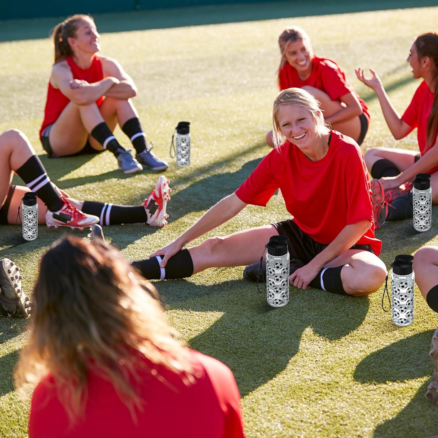 12 Botellas de Agua Deportivas Funnymoom 500 ml Fútbol