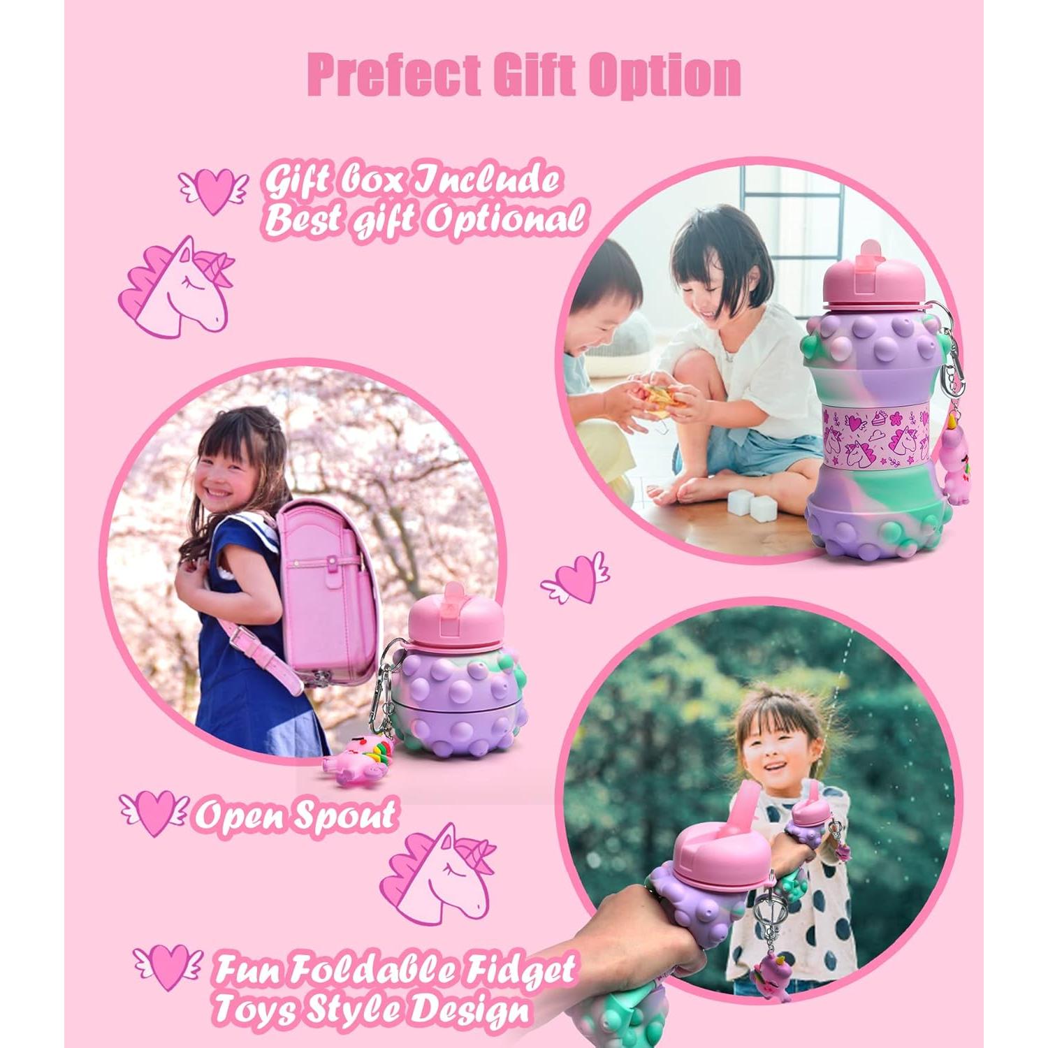 Botella de Agua Plegable Louis Donné Unicornio 550ml