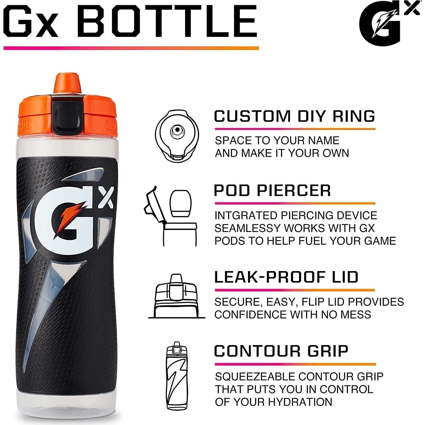 Botella Gatorade Gx 887 ml WNBA Reutilizable con Tapa Abatible